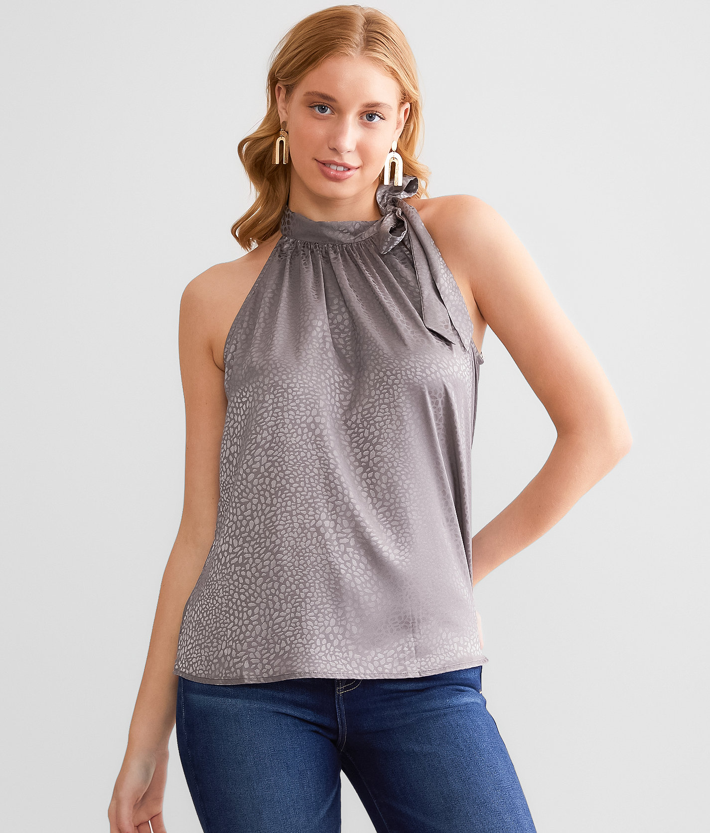 Daytrip Satin A-Line Tank Top - Women's Tank Tops in Castlerock