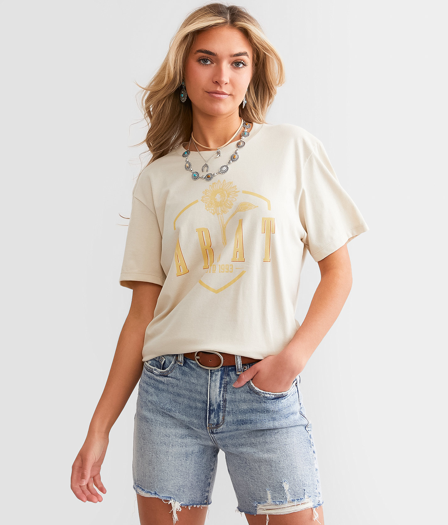 Ariat Sunflower T-Shirt - Women's T-Shirts in Natural