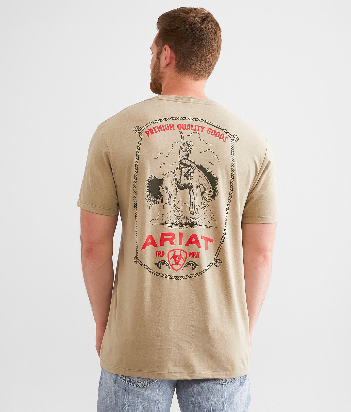 Ariat Big Bucker T-Shirt - Men's T-Shirts in Winter Twig