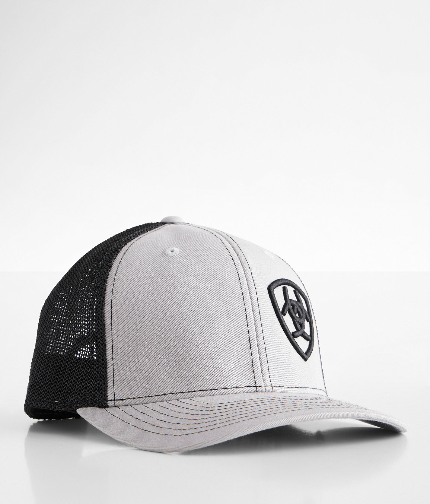 Ariat Shield 110 Flexfit Trucker Hat - Men's Hats in Grey