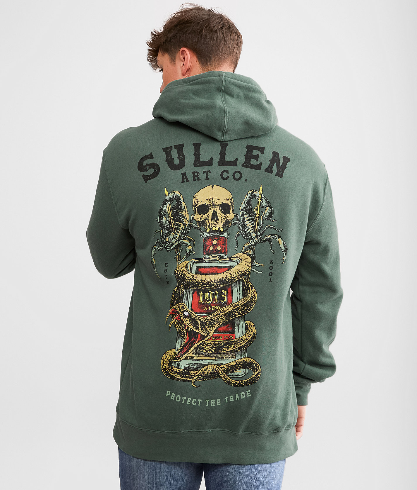 Sullen Venemo Hooded Sweatshirt - Men's Sweatshirts in Dark Forest