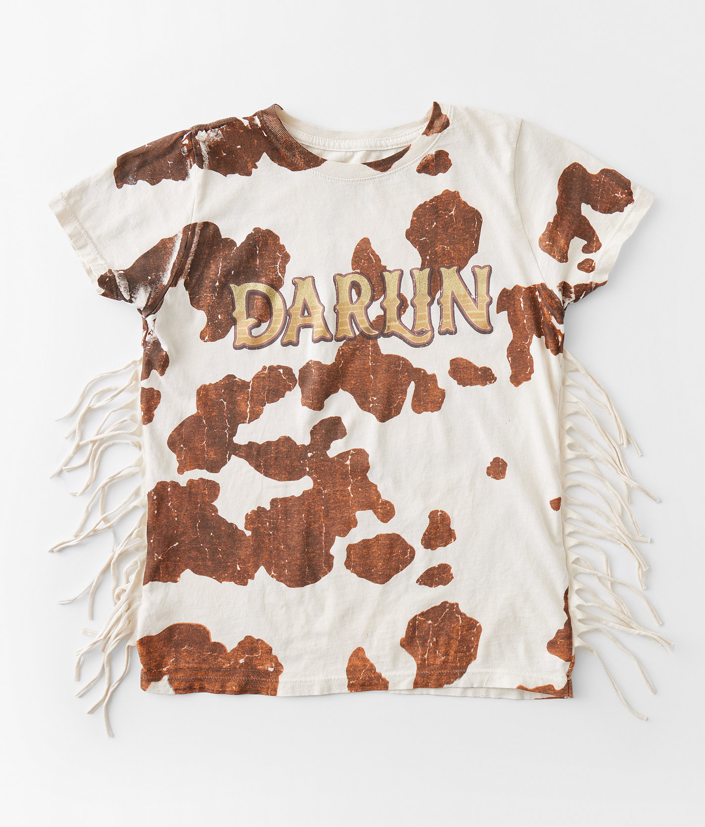 Girls - American Highway Darlin Fringe T-Shirt - Girl's T-Shirts in Putty