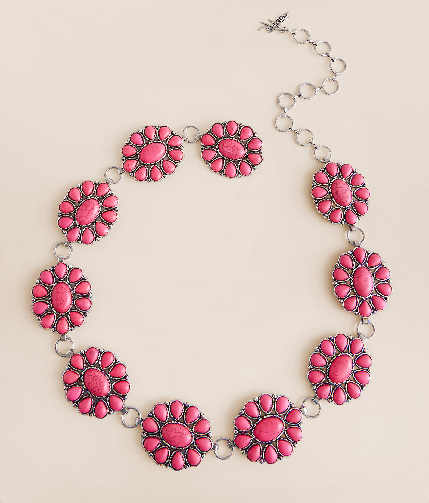 Angel Ranch Metal Conch Belt - Women's Belts in Pink