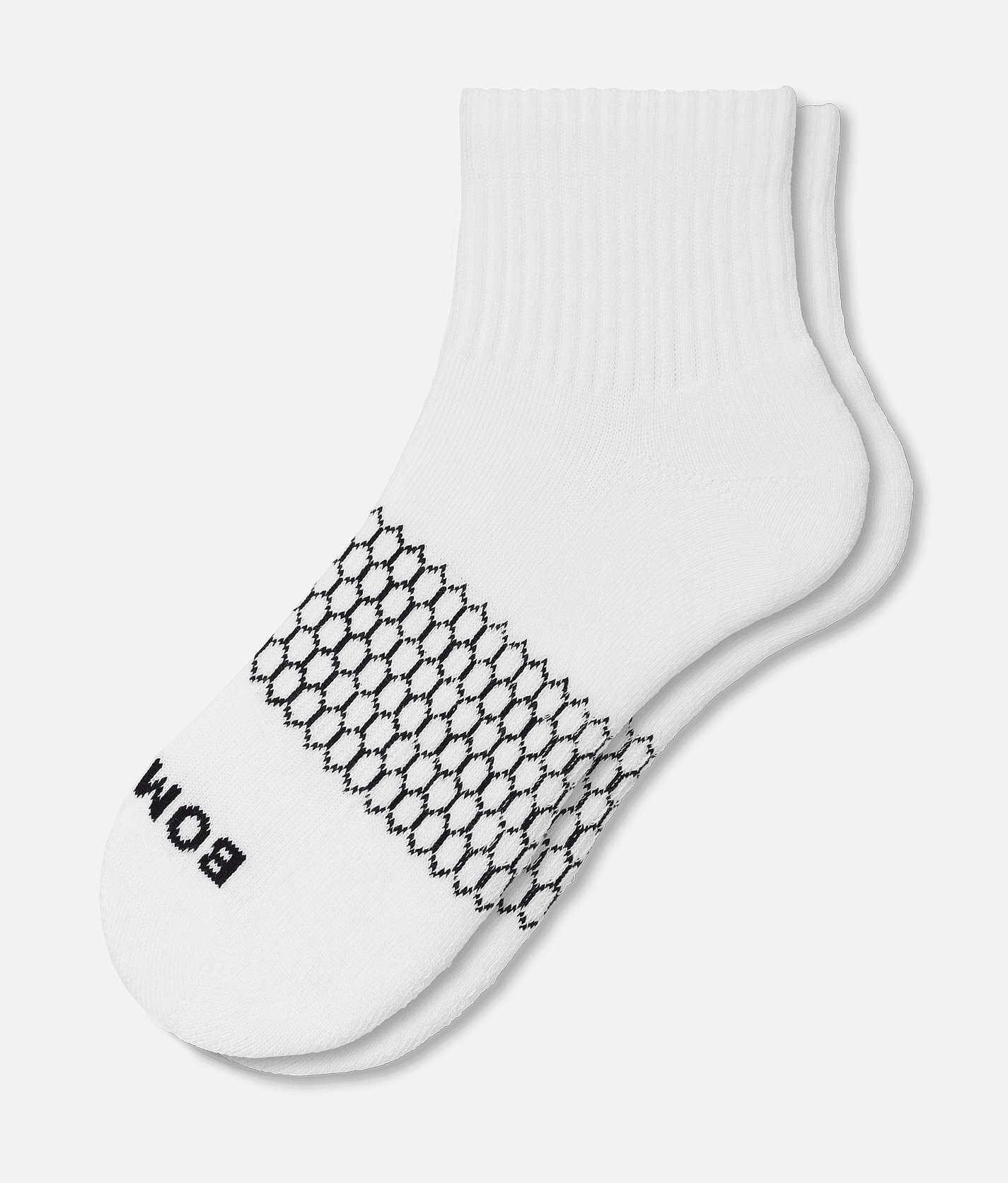Bombas® Solid Quarter Socks - Men's Socks in White