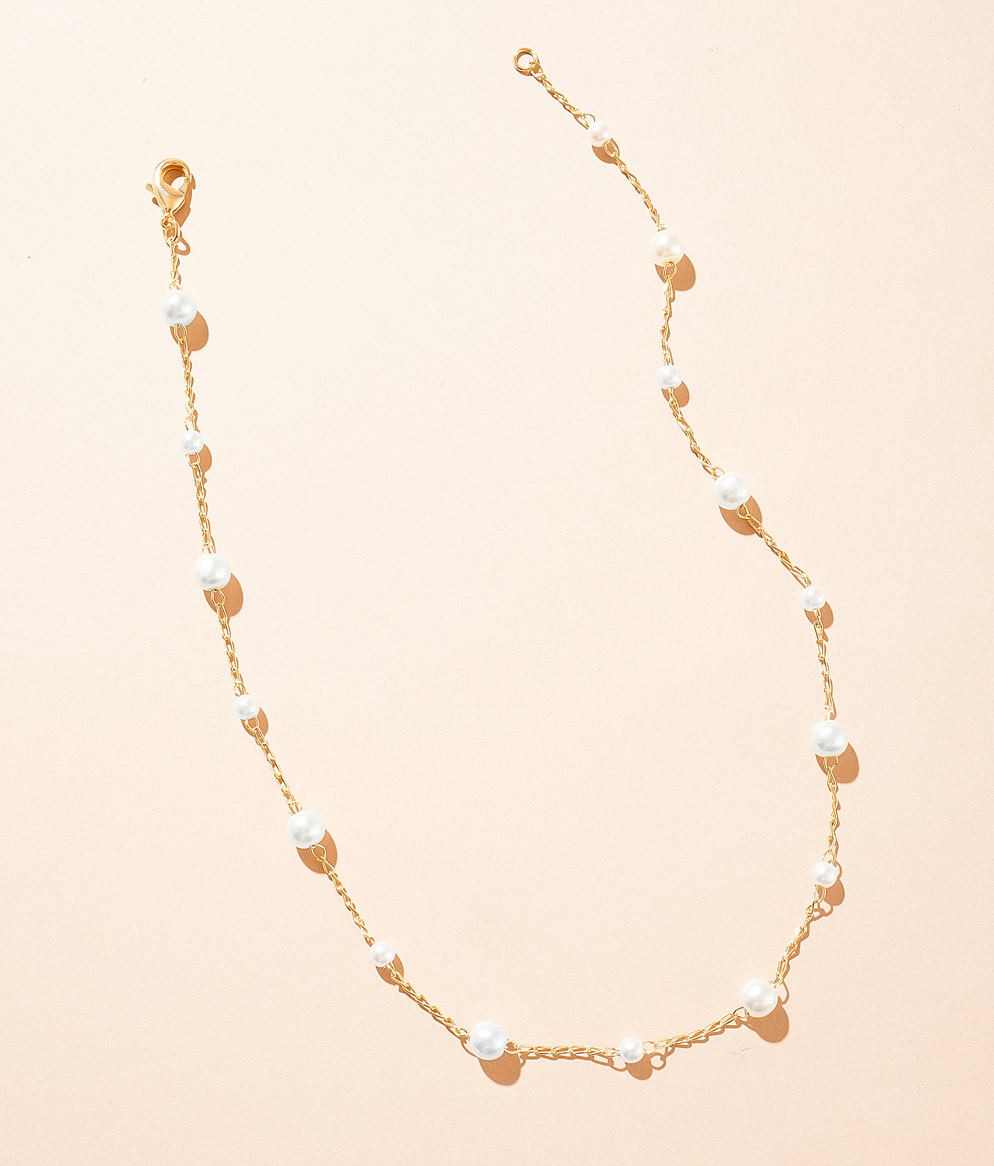 Sahira Jewelry Design Mini Faux Pearl Choker Necklace - Women's Jewelry in Gold