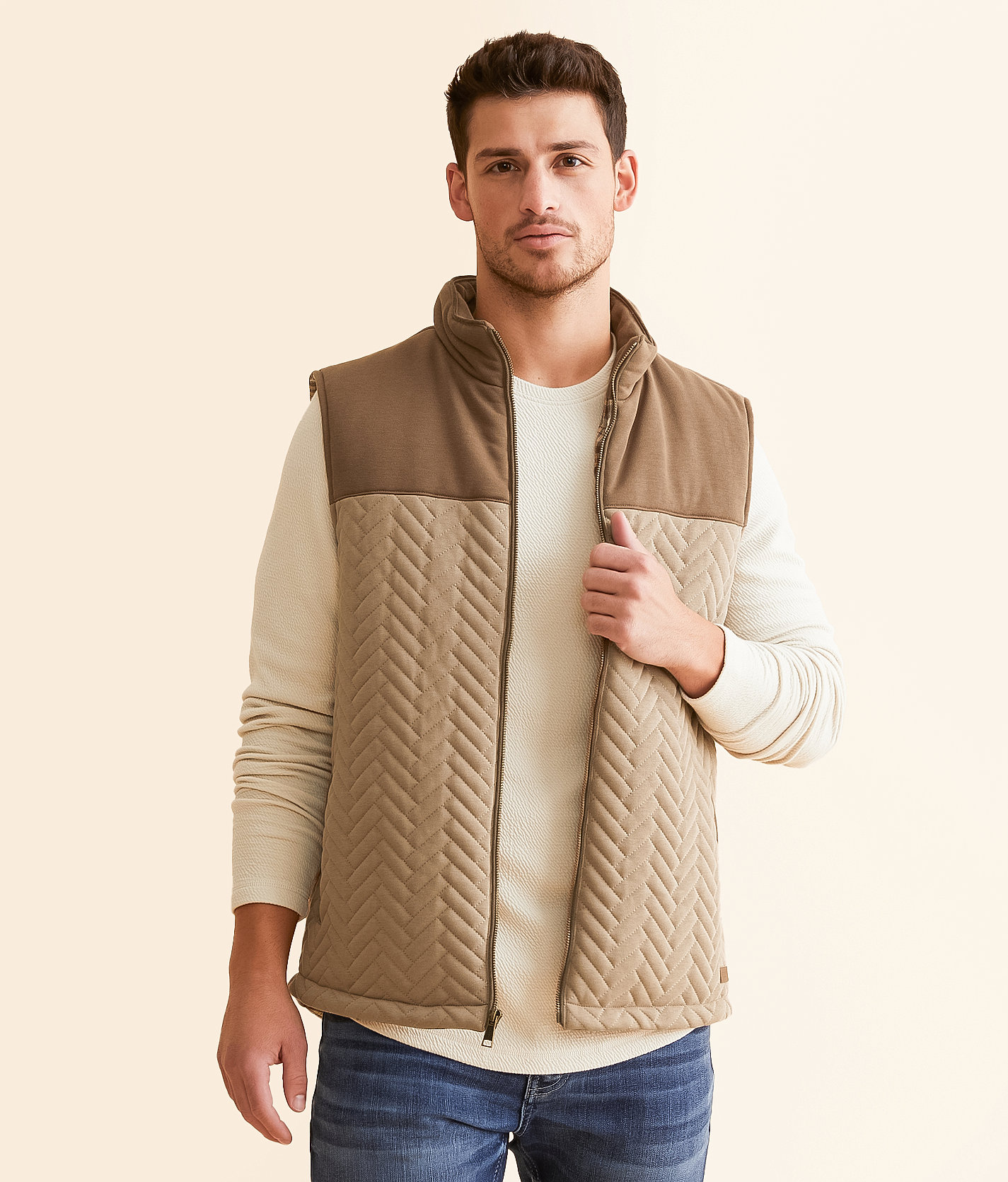 Outpost Makers Color Block Quilted Vest - Men's Coats & Jackets in Cub