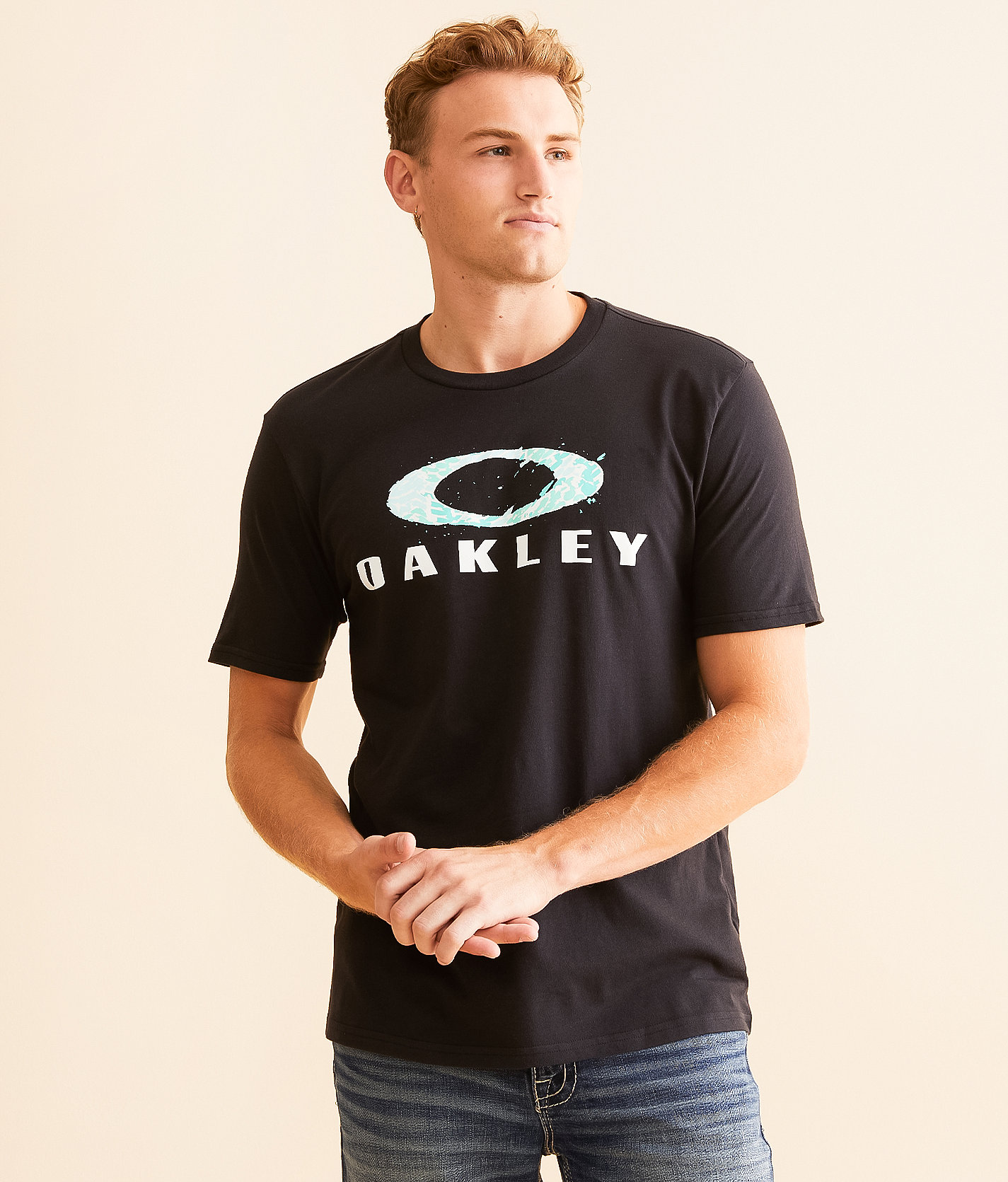 Oakley Grito Stack Camo T-Shirt - Men's T-Shirts in Blackout
