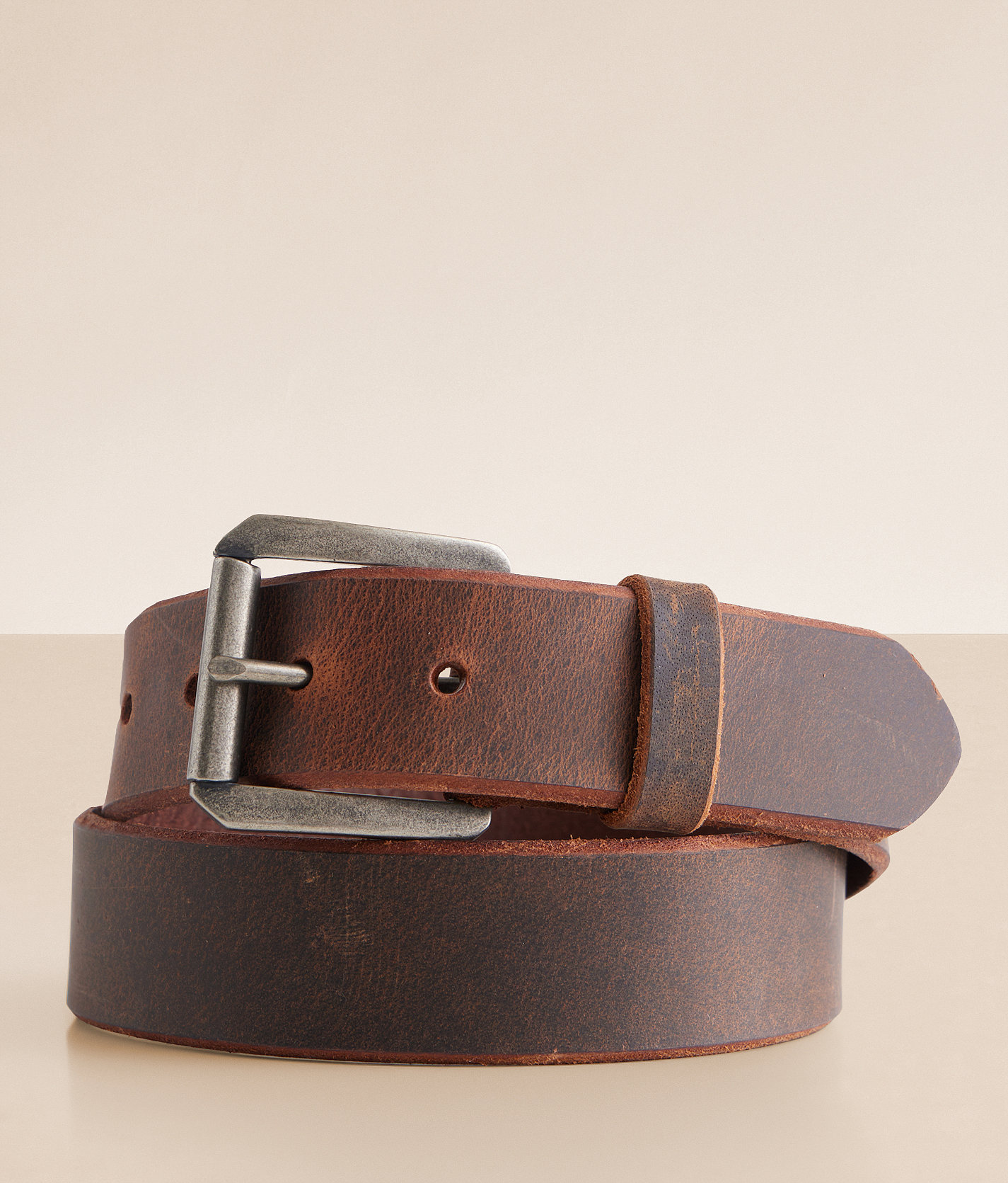 BKE Full Grain Leather Belt - Men's Belts in Dark Brown
