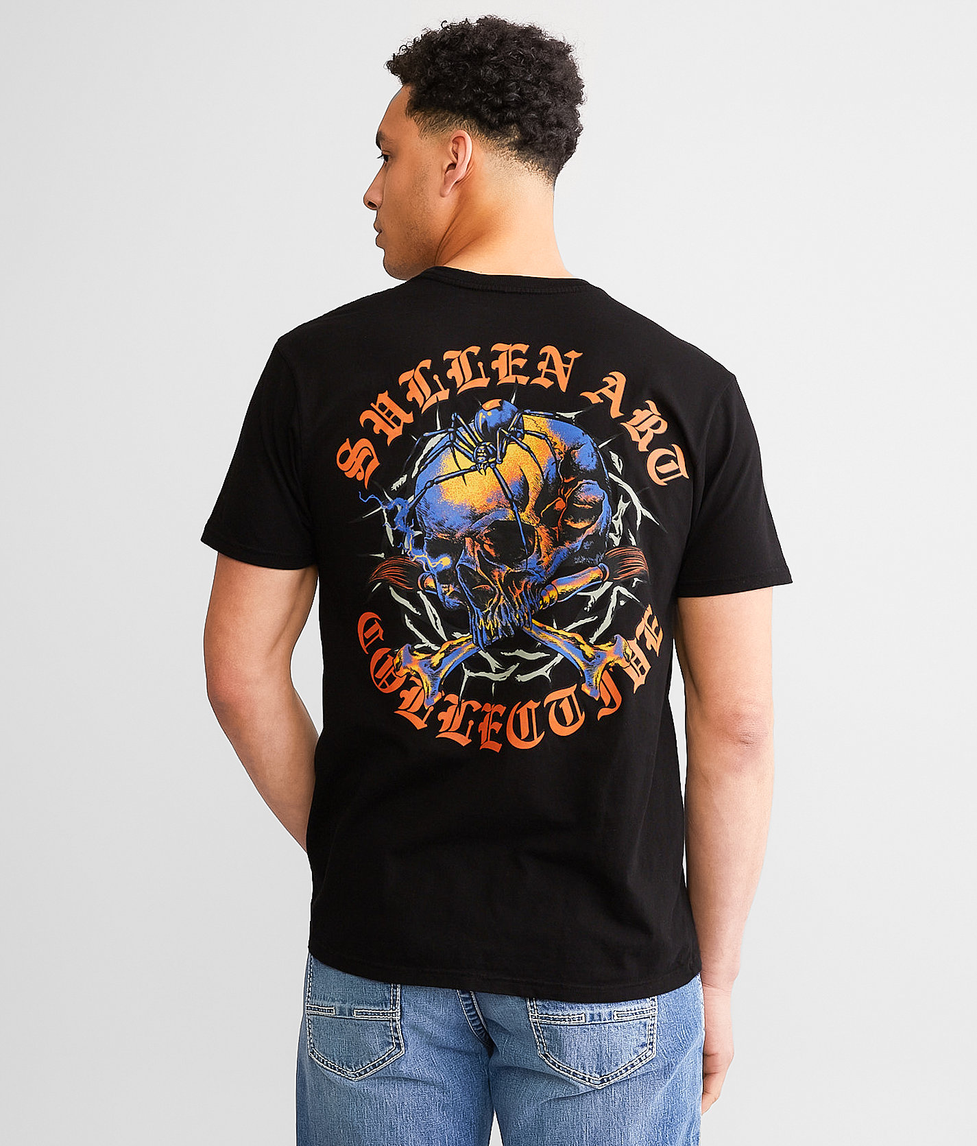 Sullen Boldest Scratch T-Shirt - Men's T-Shirts in Jet Black