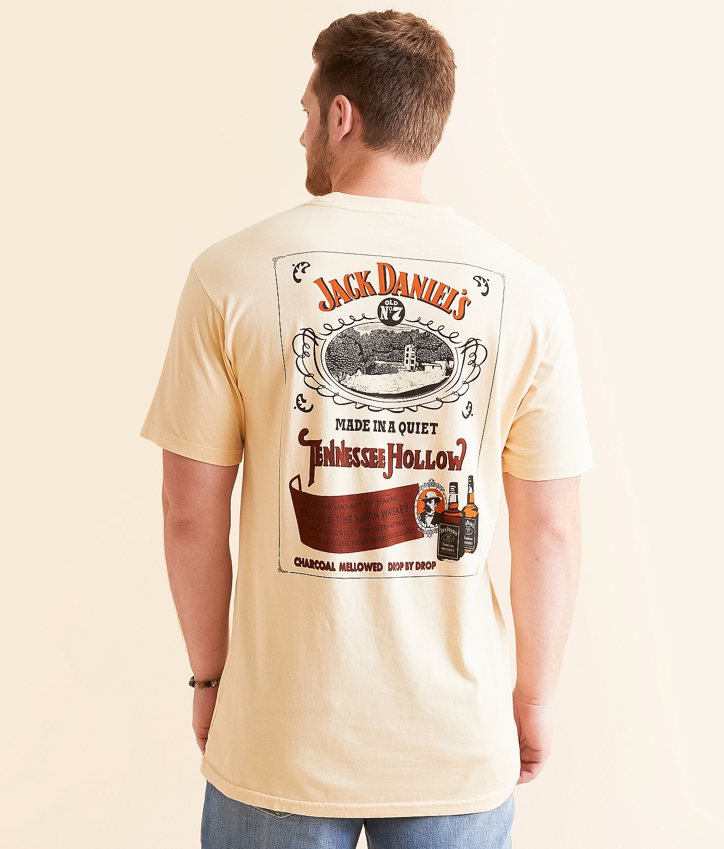 American Needle Jack Daniel's® Old No. 7 T-Shirt - Men's T-Shirts in Cream