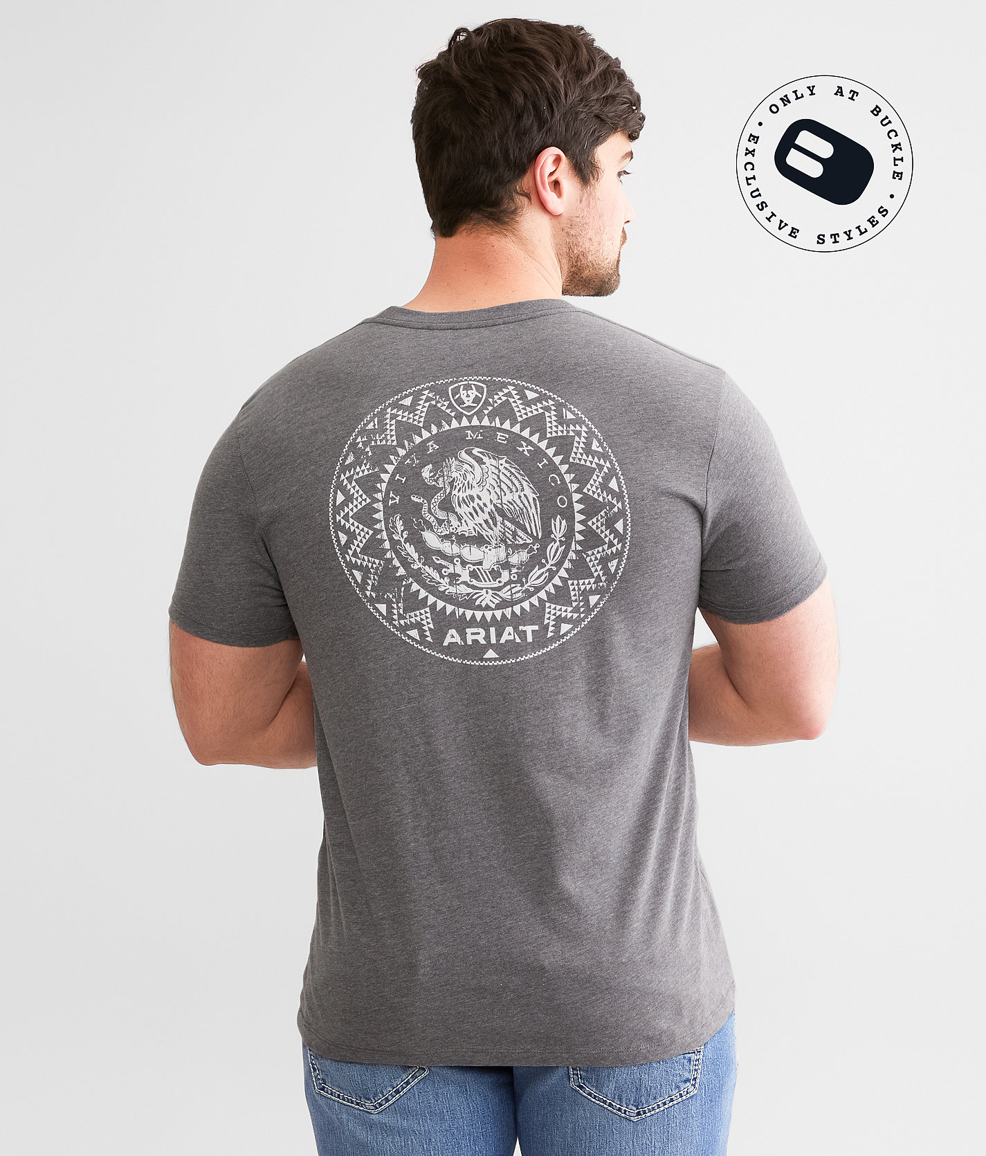 Ariat Viva Michoacan T-Shirt - Men's T-Shirts in Graphite Heather