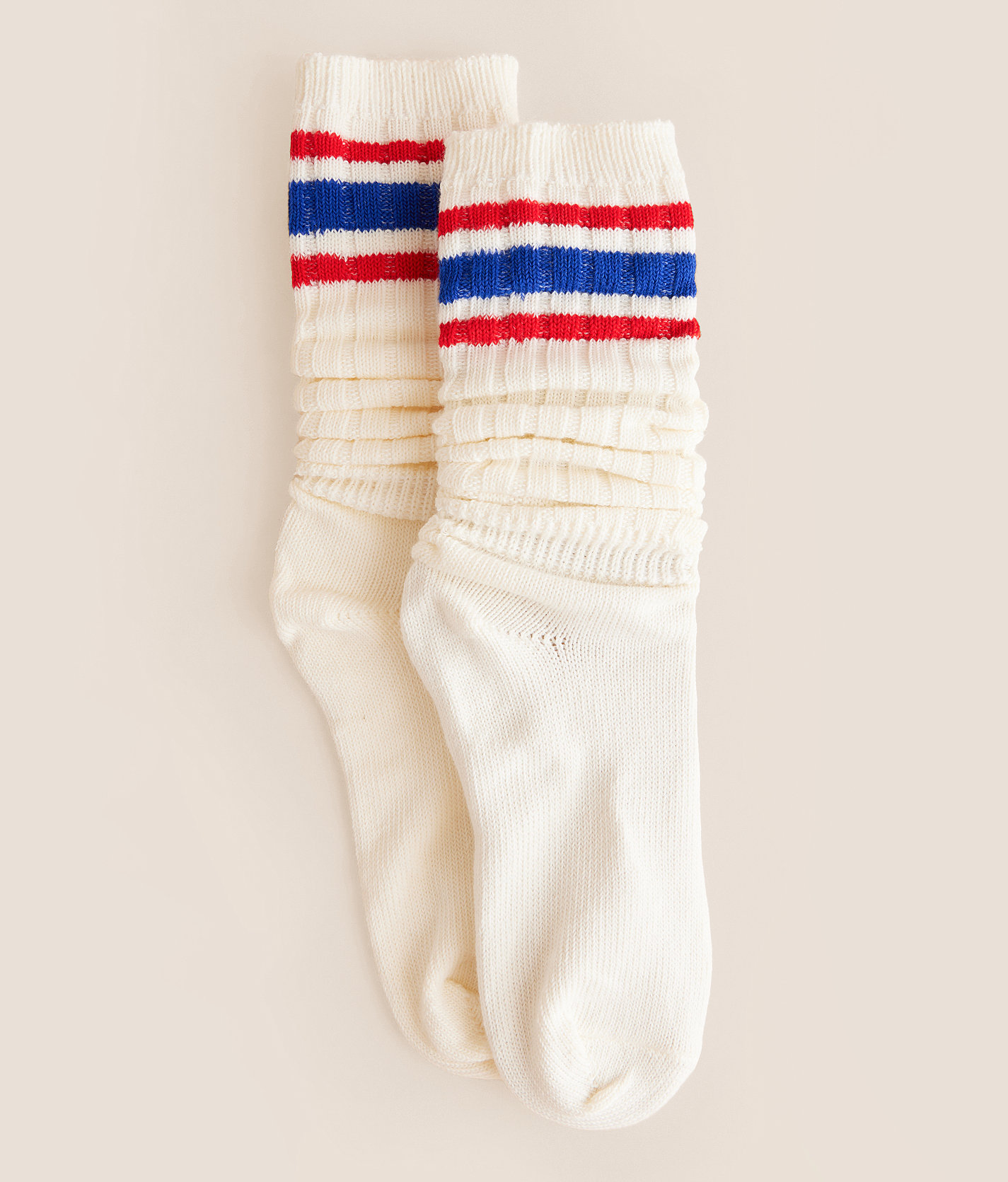 BKE Retro Slouchy Socks - Women's Socks in White Multi