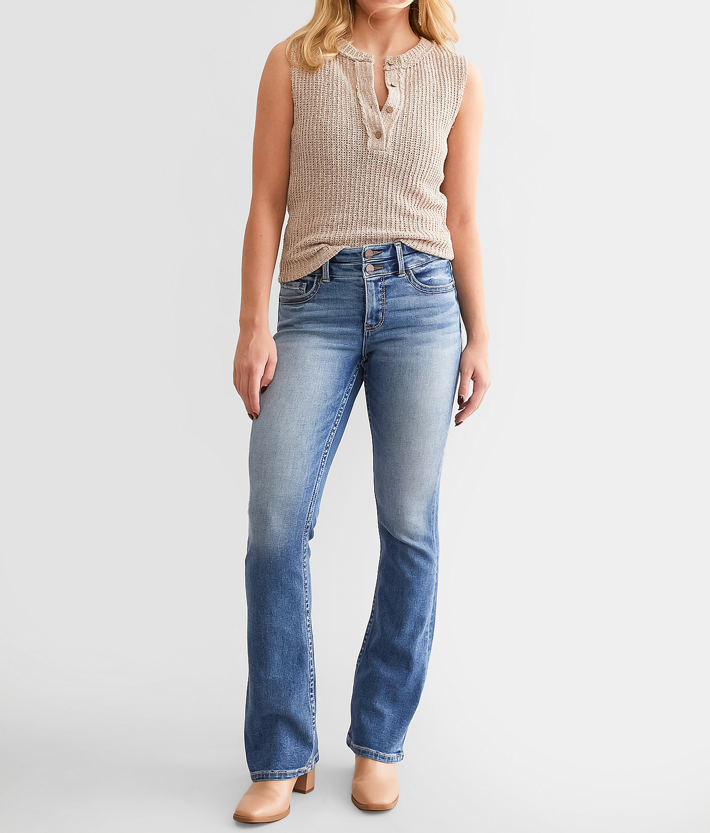 BKE Gabby Tailored Boot Stretch Jean - Women's Jeans in Netro 2