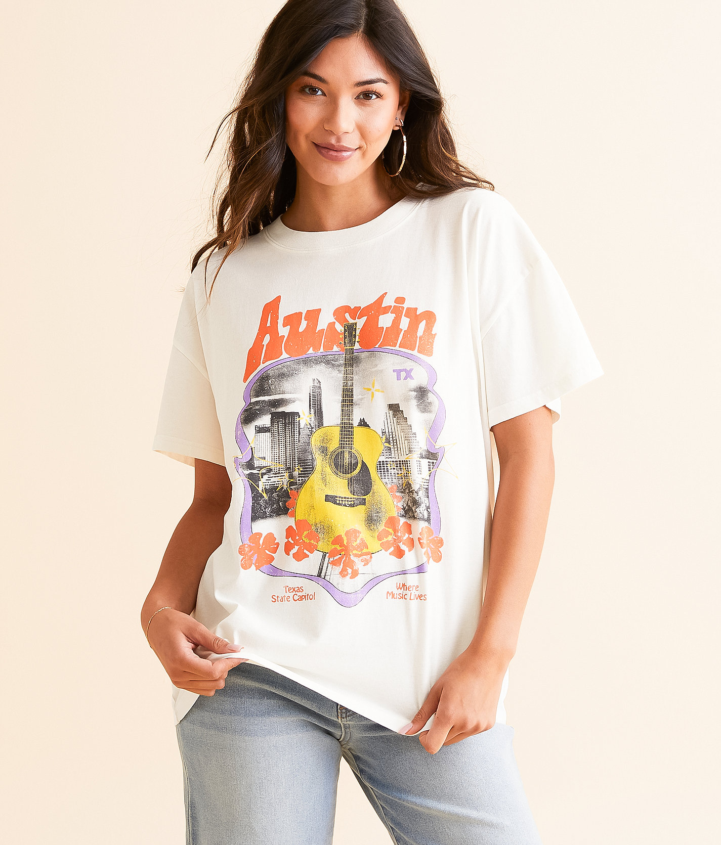 Girl Dangerous Austin, TX T-Shirt - Women's T-Shirts in Vintage White