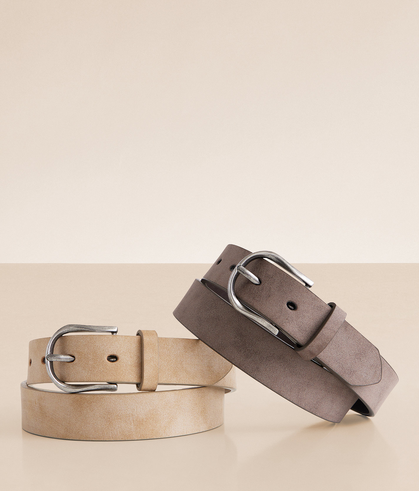 BKE 2 Pack Distressed Belts - Women's Belts in Brown Multi