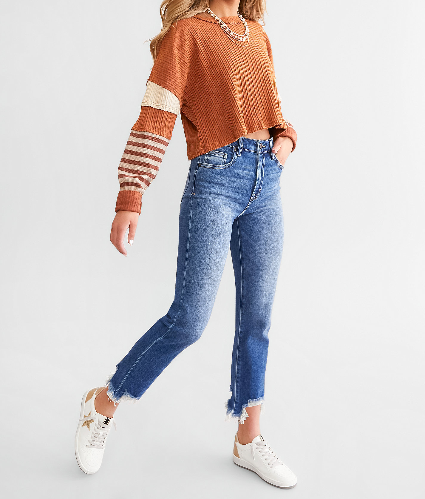 HIDDEN Harley Mom Jean - Women's Jeans in Medium Dark