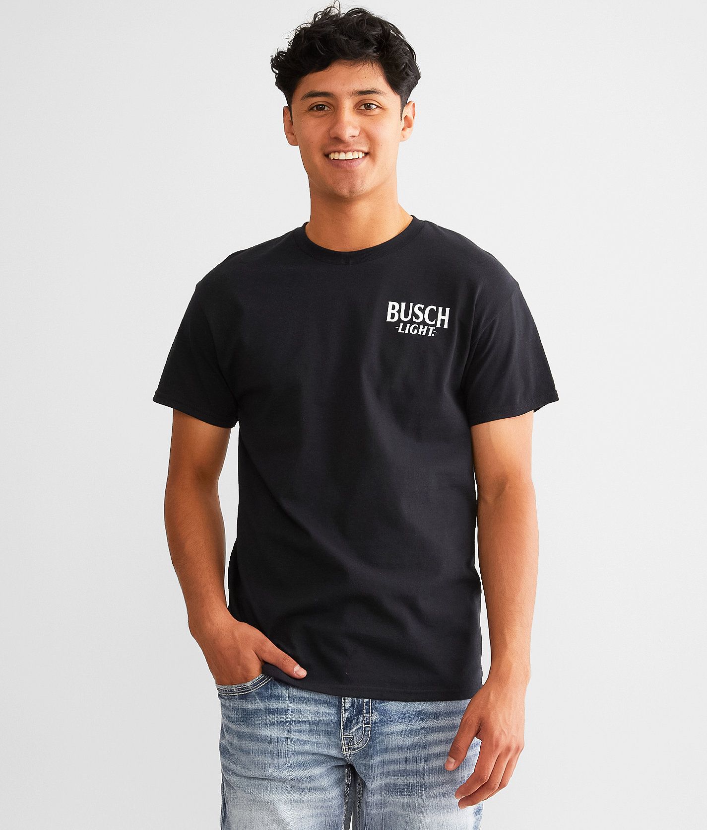 Brew City Busch Light® Mountain T-Shirt - Men's T-Shirts in Black