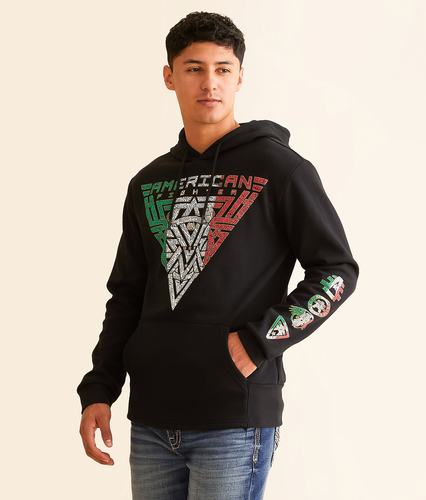 American Fighter Flat Rock Hooded Sweatshirt - Men's Sweatshirts in Black