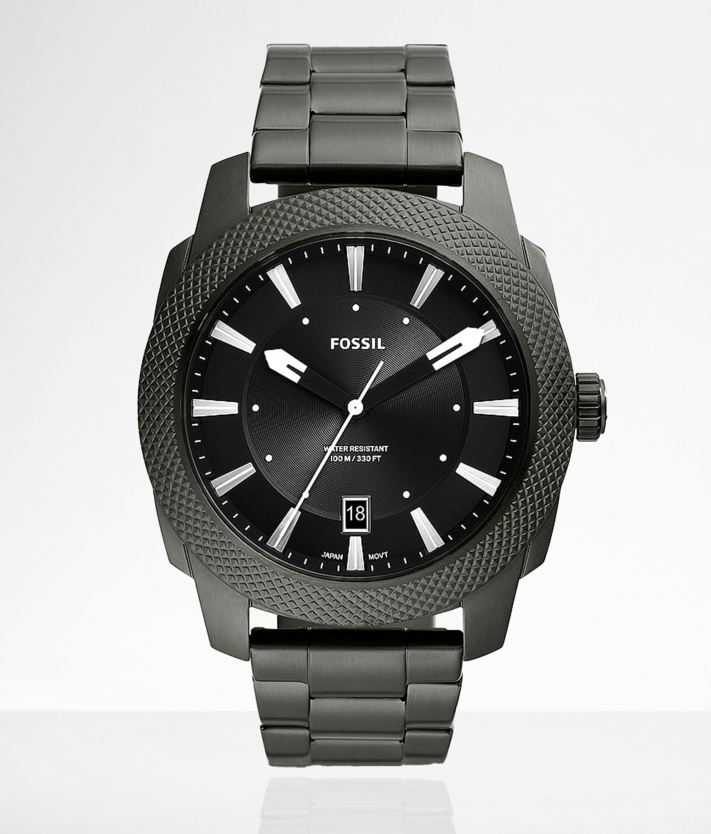 Fossil Large Machine Watch - Men's Watches in Gunmetal