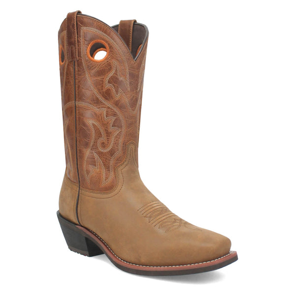 Laredo Mens Frontier Tan Leather Work Cowboy Boots