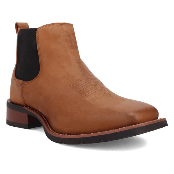 Laredo Mens Devin Tan Leather Chelsea Boots