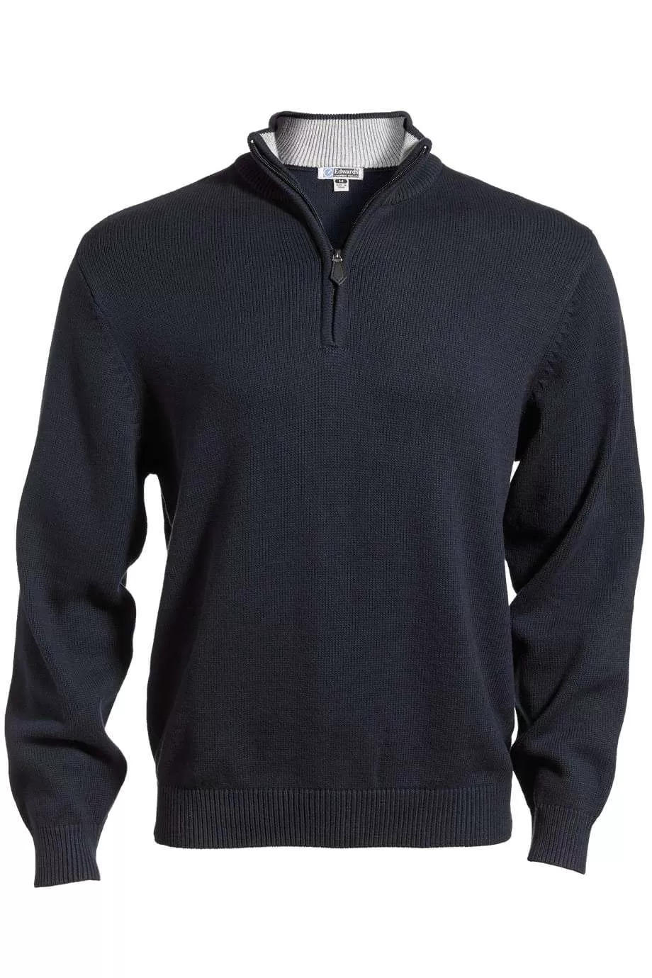 Edwards 712 Quarter Zip Cotton Blend Sweater