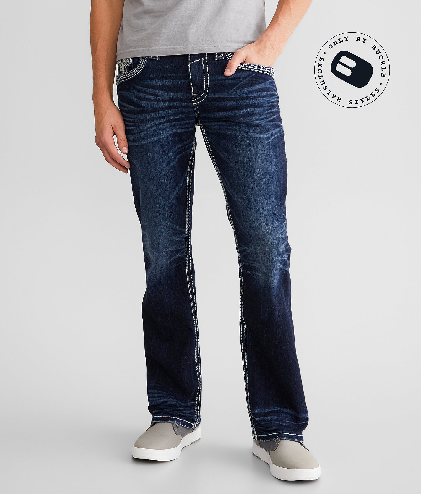 Rock Revival Beryle Slim Boot Stretch Jean - Men's Jeans in Beryle SB202