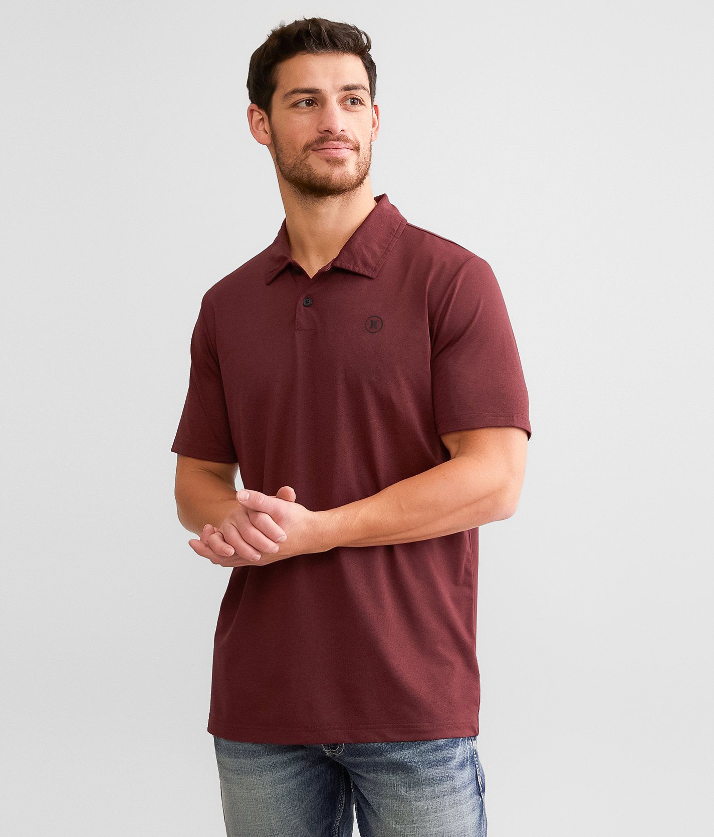 Hurley Engine Polo - Men's Polos in True Red