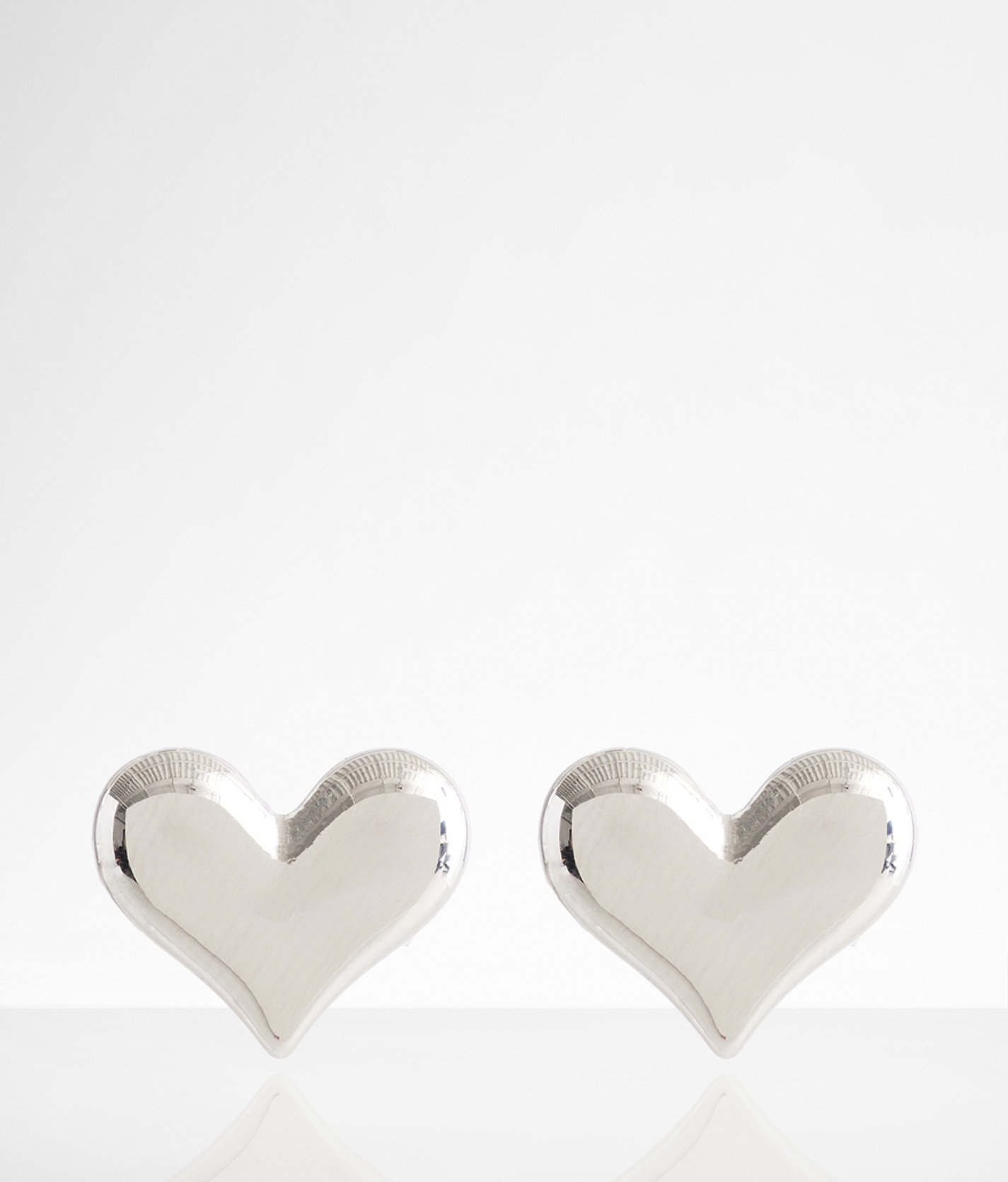 boutique by BKE Heart Earring - Women's Jewelry in Silver