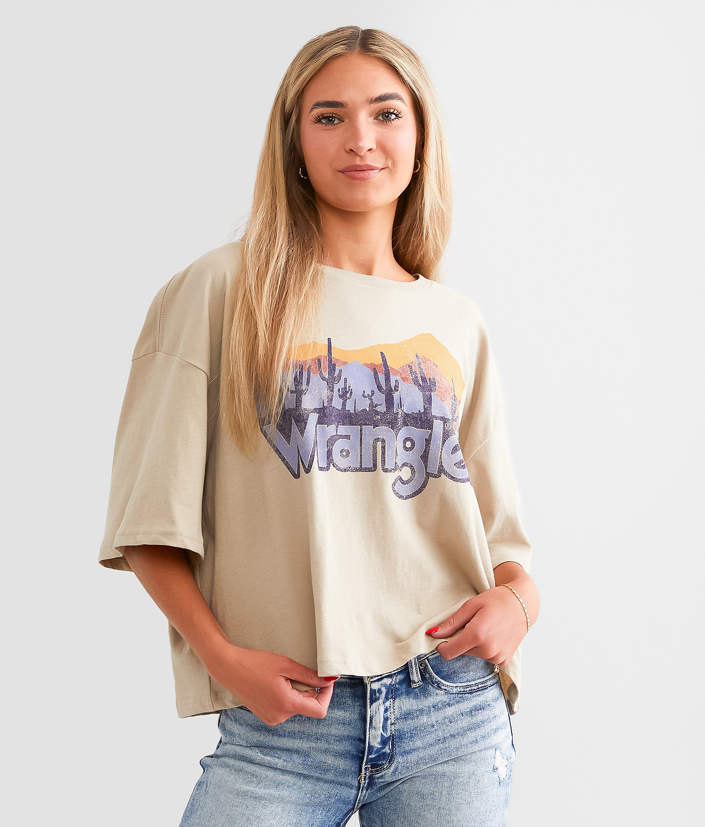 Wrangler® Cactus Land T-Shirt - Women's T-Shirts in Trench Coat