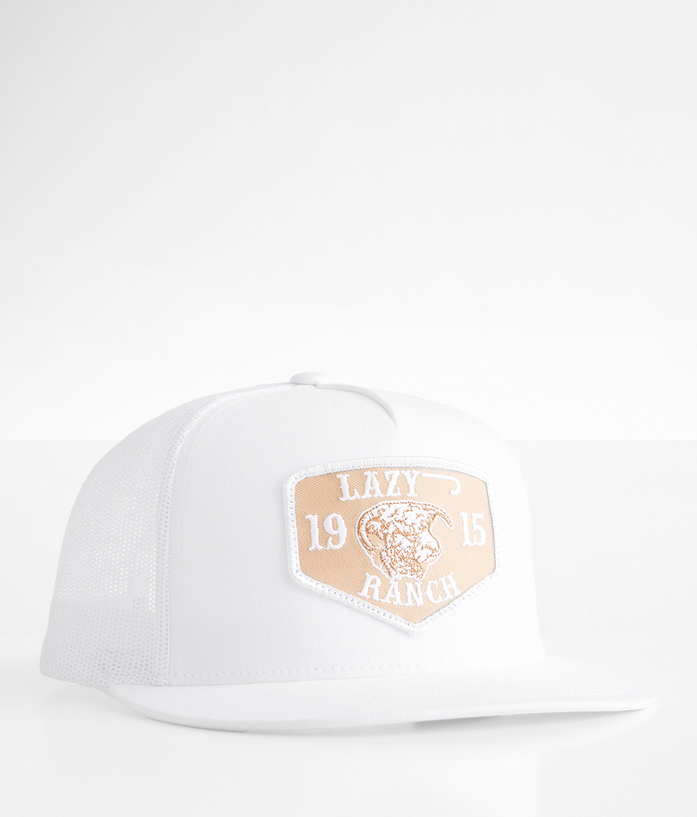 Lazy J Ranch Wear Ranch Patch Trucker Hat - Men's Hats in White