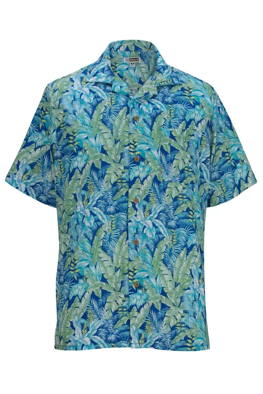 Edwards 1032 Tropical Leaf Camp Shirt