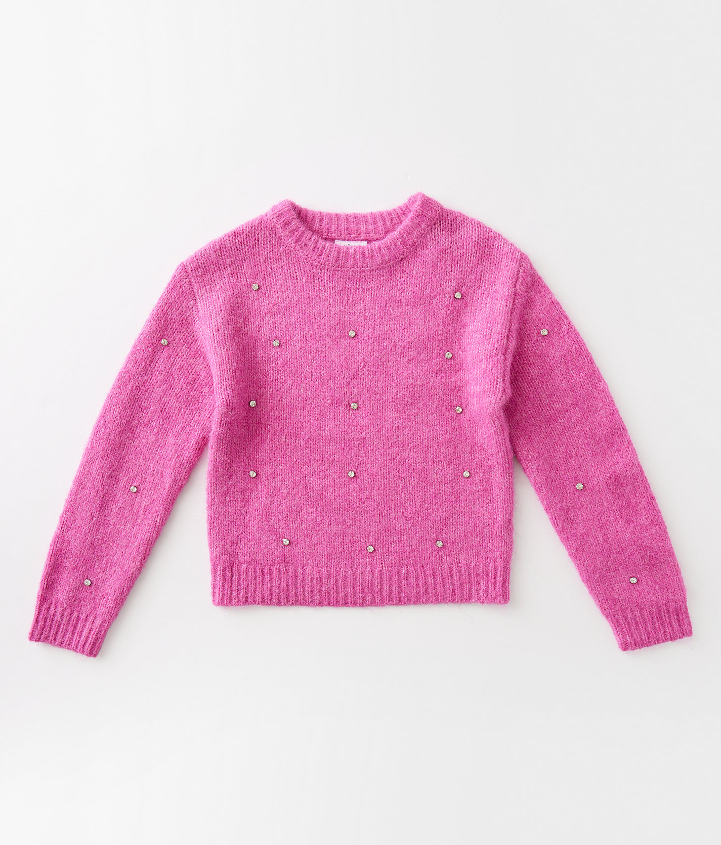 Girls - Willow & Root Rhinestone Sweater - Girl's Sweaters in Pink