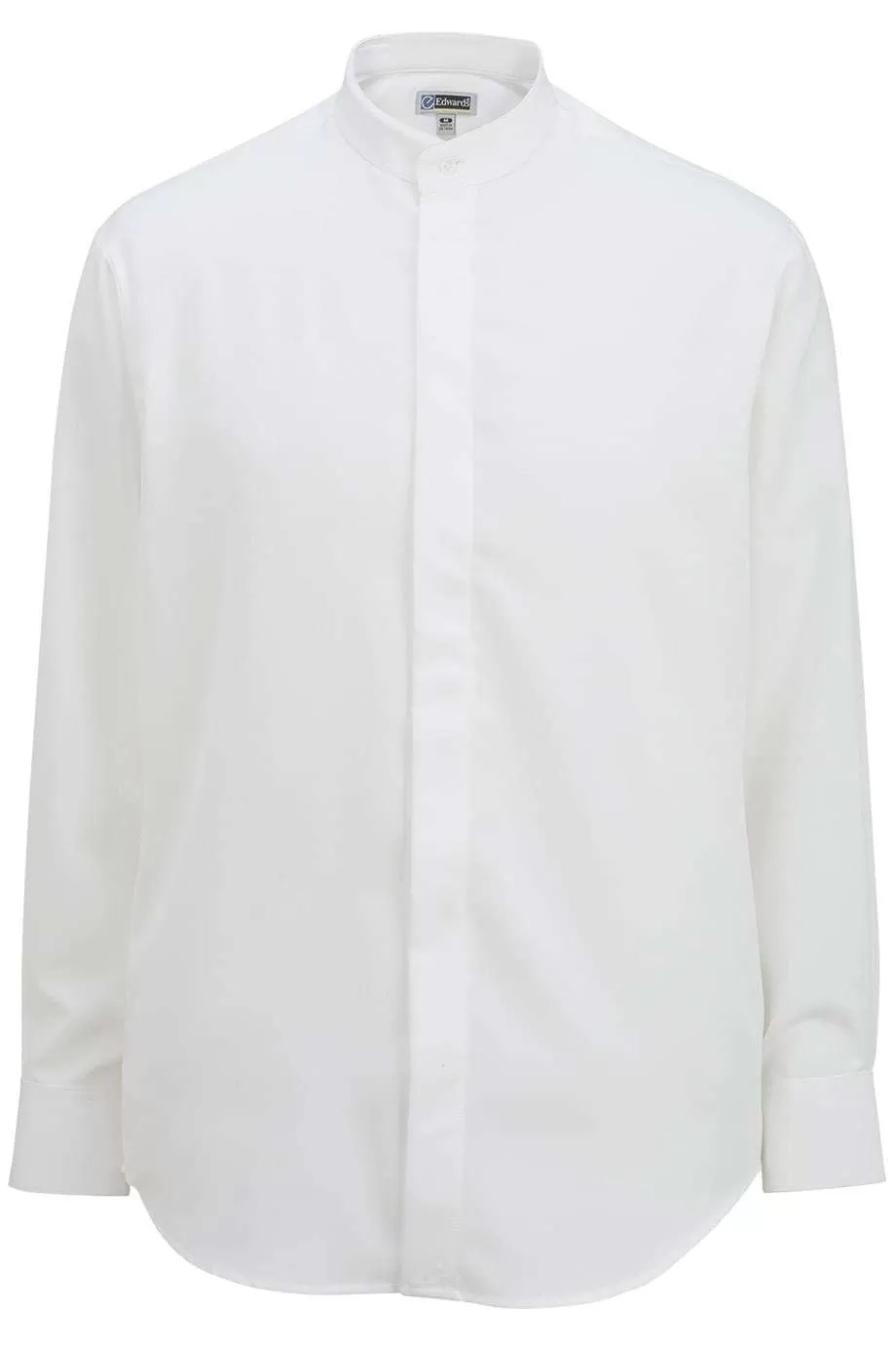 Edwards 1392 Men's Batiste Banded Collar Shirt