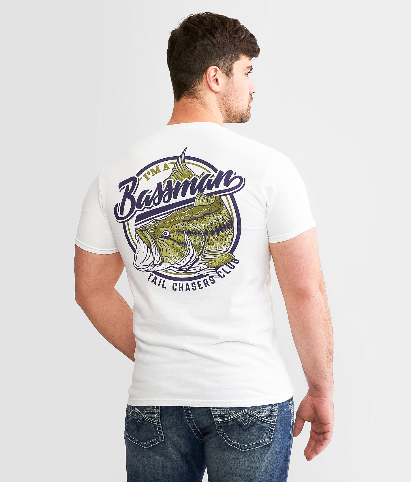 Tail Chasers Club Bassman T-Shirt - Men's T-Shirts in White