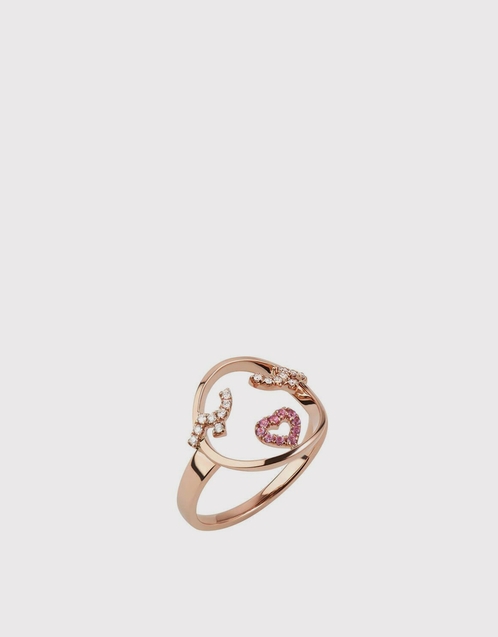 Moyen Flutter Eyes 18ct Rose Gold Ring