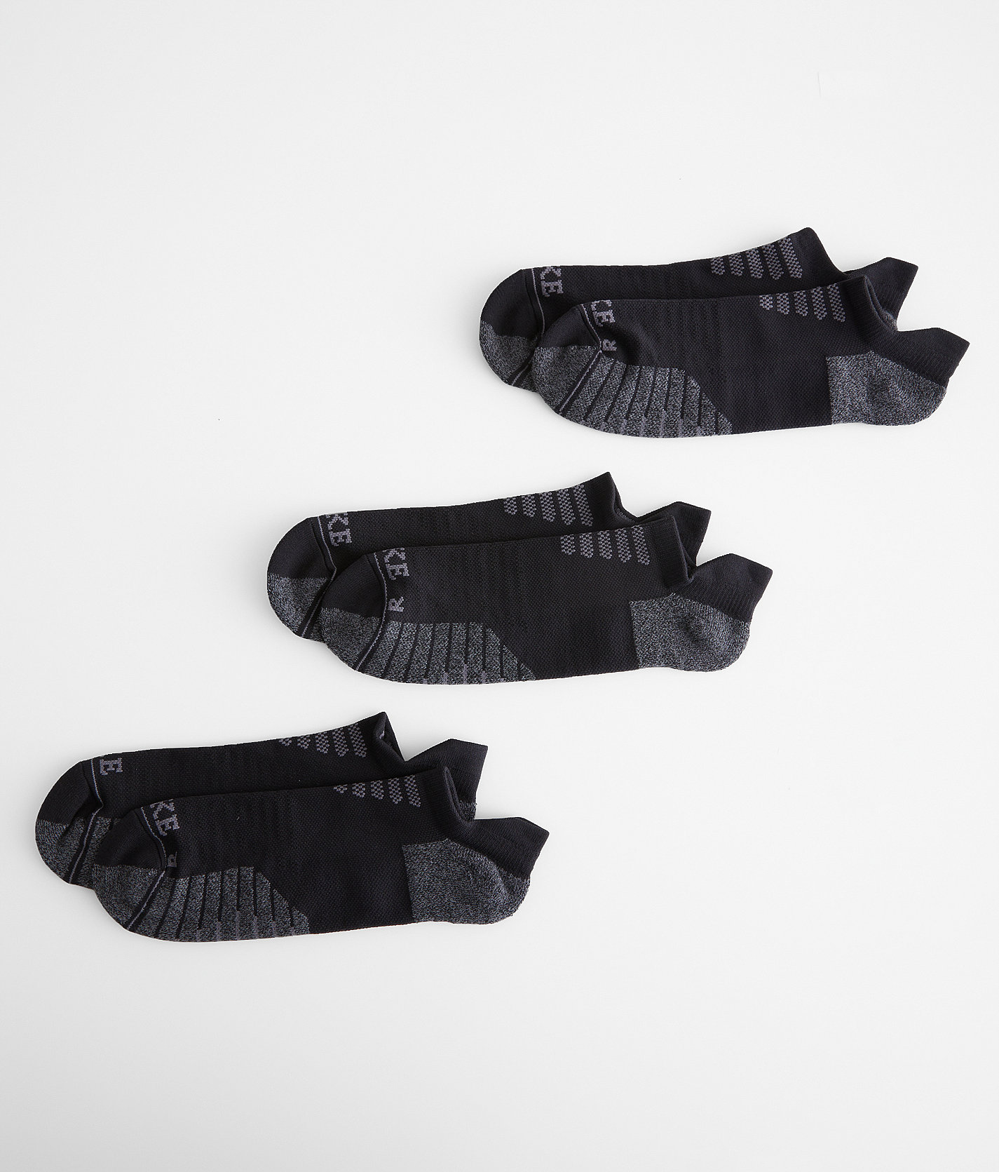 BKE 3 Pack Low Cut Performance Socks - Men's Socks in Black