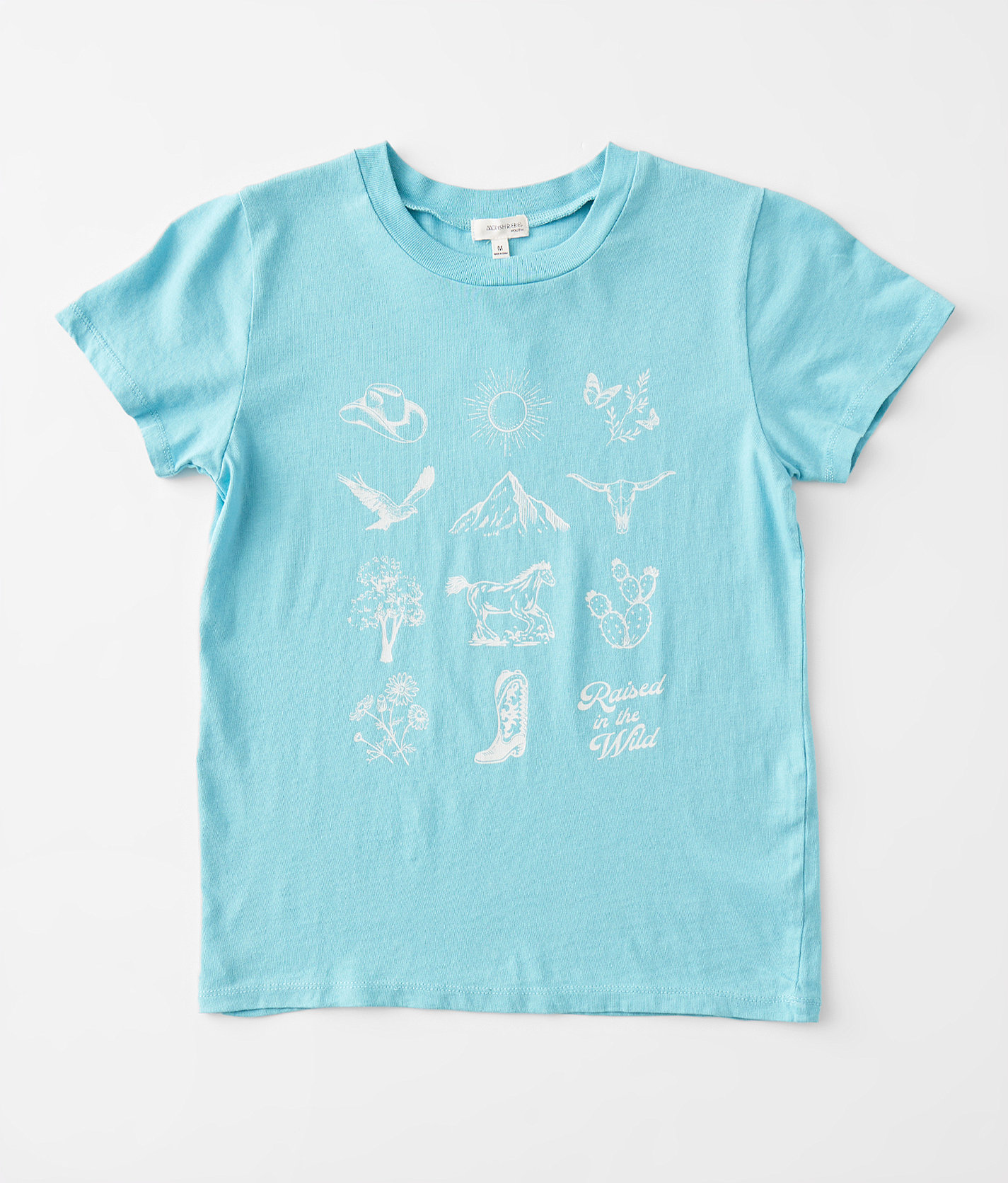 Girls - Modish Rebel Western T-Shirt - Girl's T-Shirts in Coastal Shade