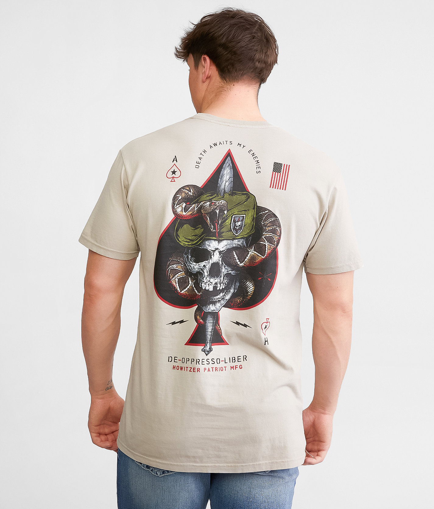 Howitzer Snake Eater T-Shirt - Men's T-Shirts in Chateau Grey