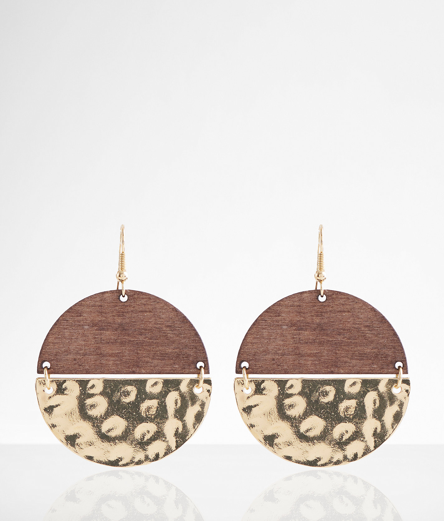 boutique by BKE Hammered Metal Earring - Women's Jewelry in Gold