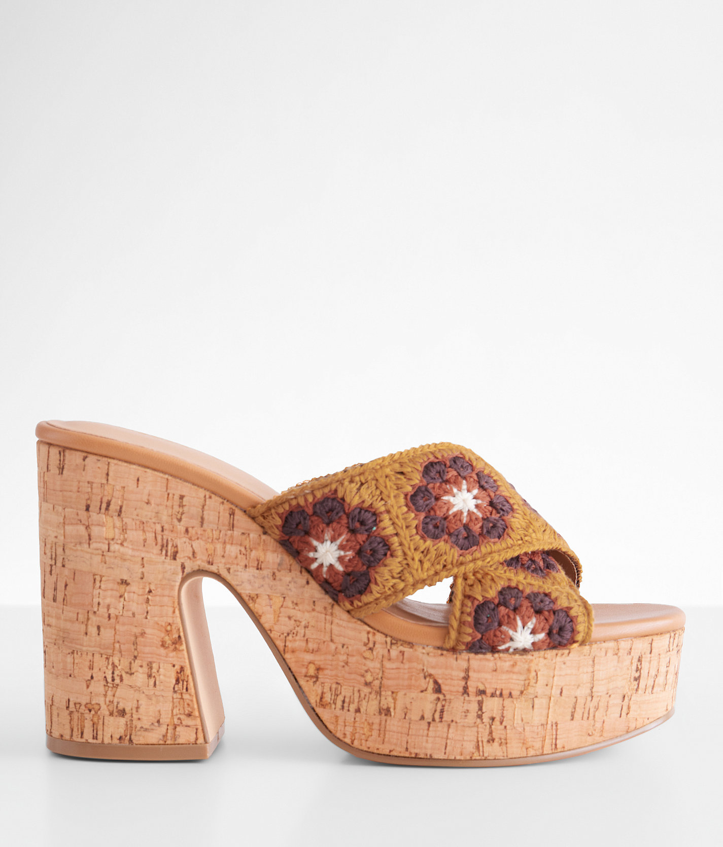Madden Girl Ramble Heeled Sandal - Women's Shoes in Cognac Multi