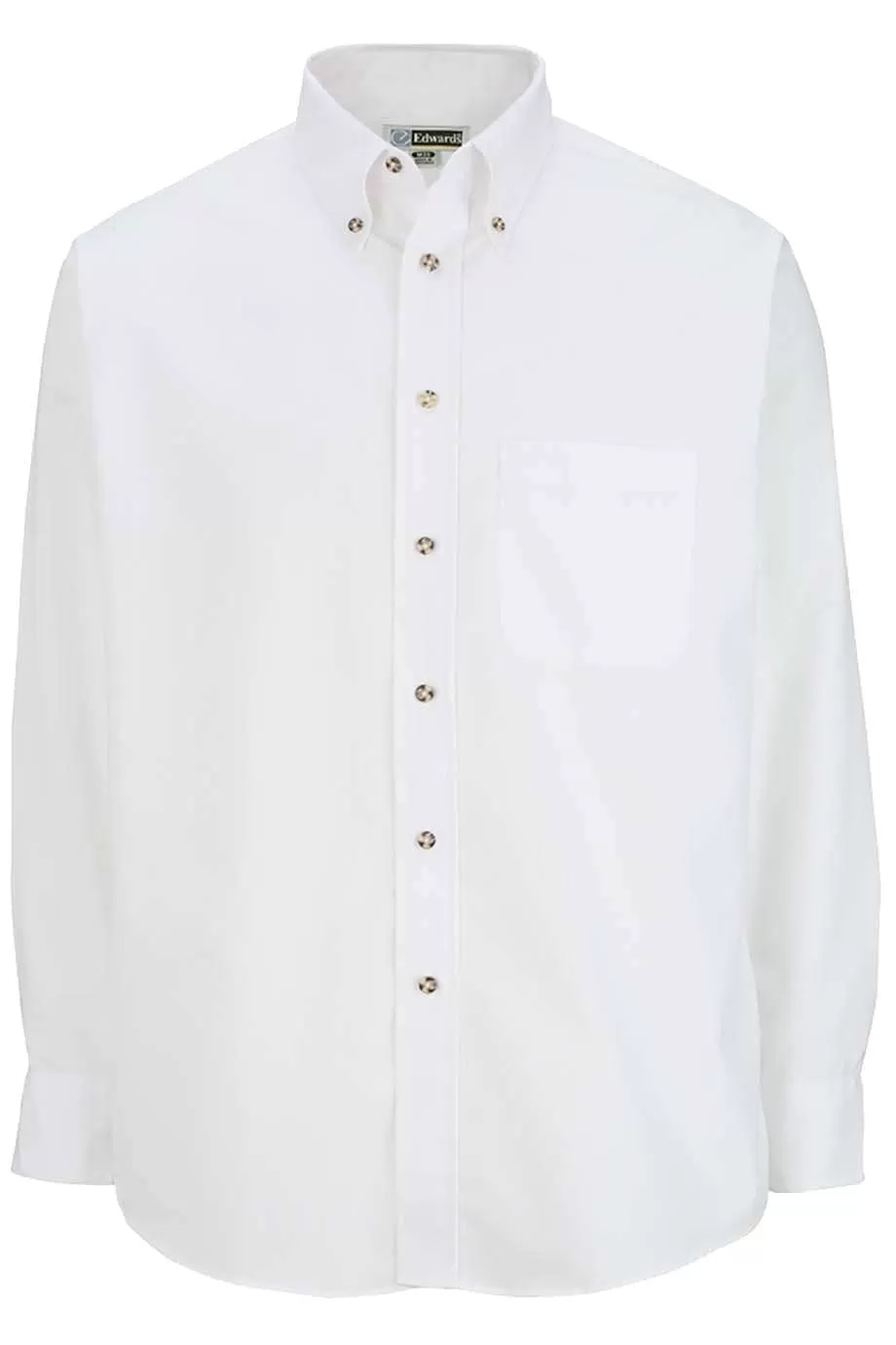 Edwards 1280 Men's Easy Care Long Sleeve Poplin Shirt
