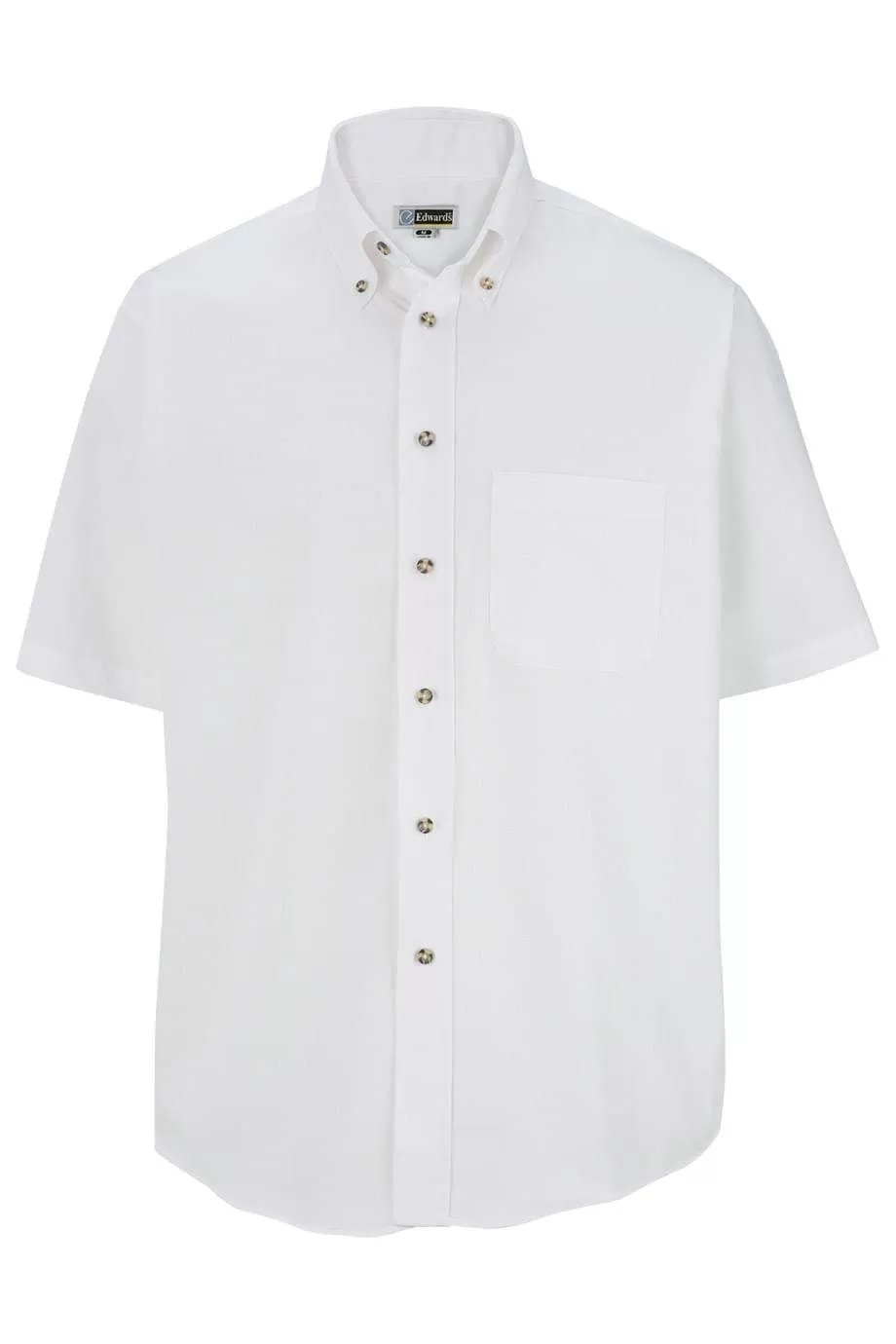 Edwards 1230 Men's Easy Care Short Sleeve Poplin Shirt