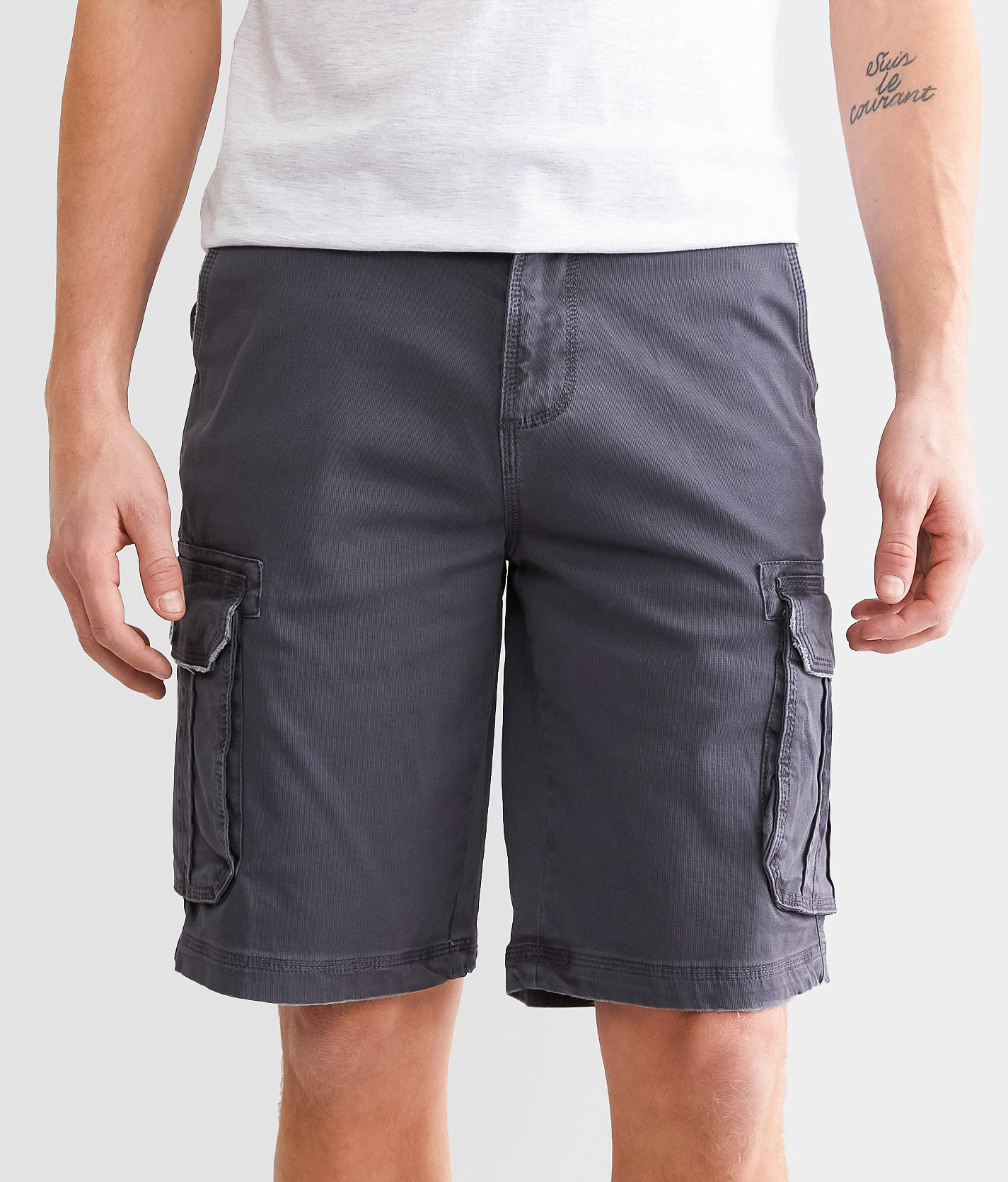 BKE Fred Cargo Stretch Short - Men's Shorts in Navy
