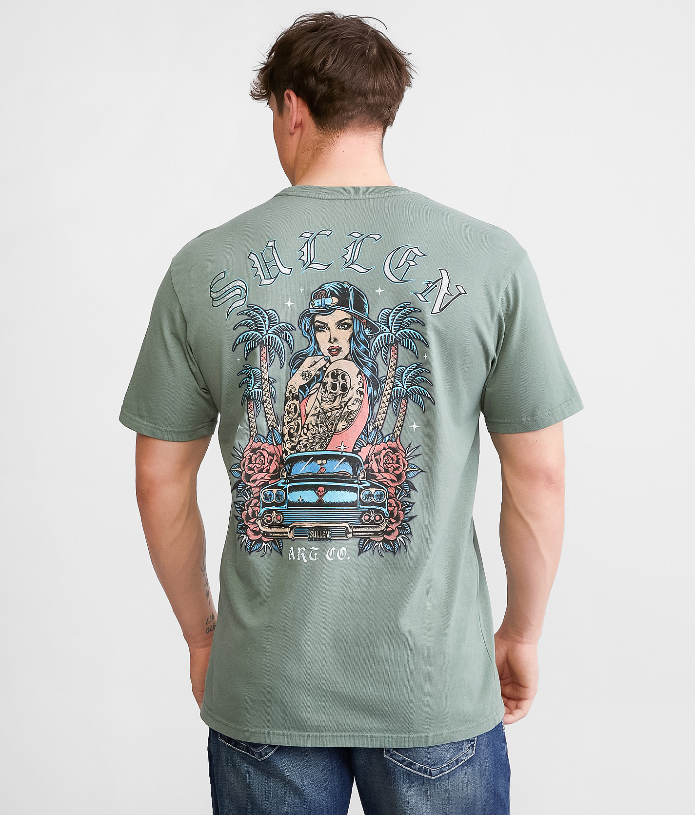 Sullen 58 Chevy T-Shirt - Men's T-Shirts in Dark Forest