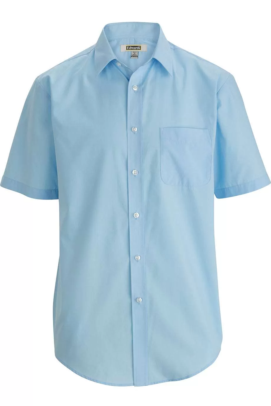 Edwards 1314 Mens Essential Broadcloth Shirt Short Sleeve