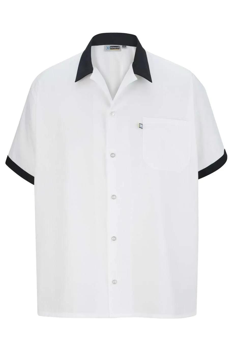 Edwards 1304 Button Front Shirt With Trim