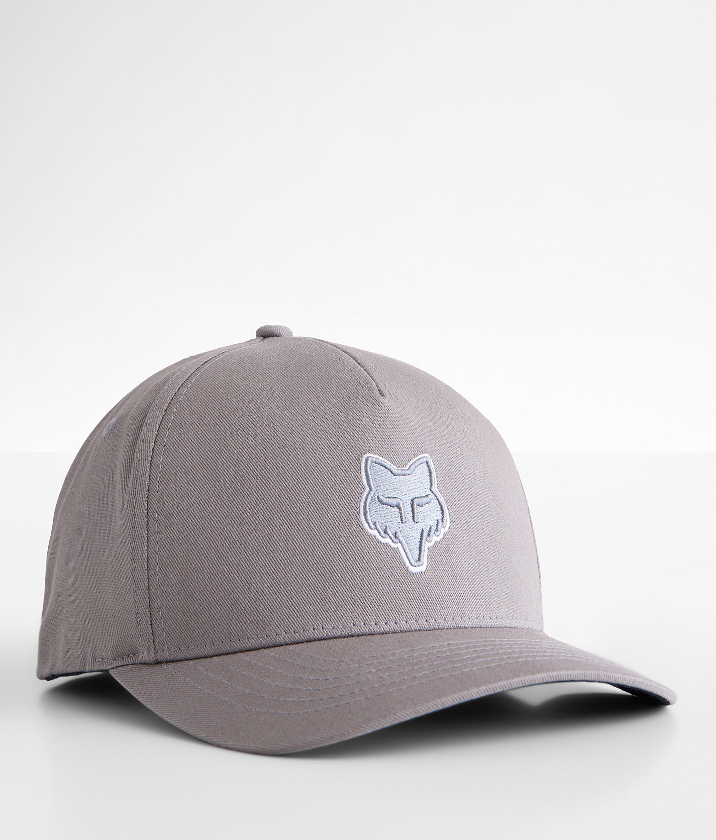 Fox Logo Stretch Hat - Men's Hats in Steel Grey