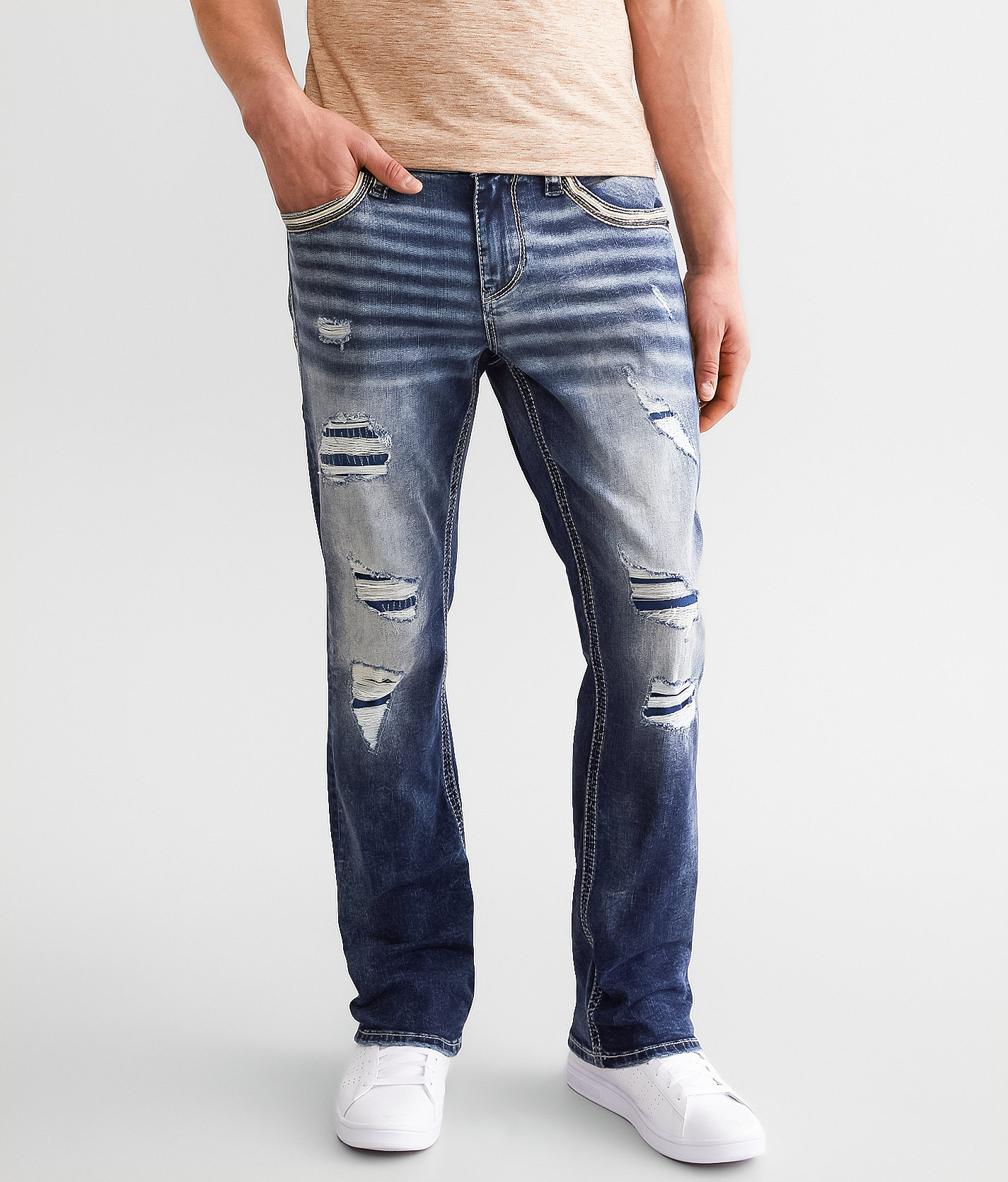 American Fighter Striker Straight Stretch Jean - Men's Jeans in Colton Wash