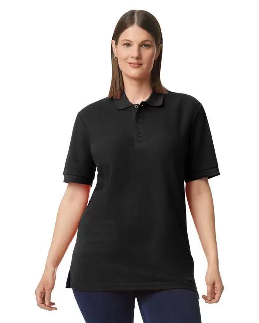 Gildan G858 Unisex Midweight Double Pique Polo